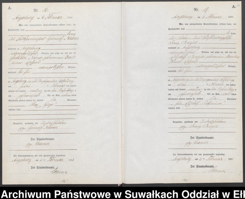 image.from.unit.number "Geburts-Neben-Register des Preussischen Standes-Amtes Angerburg Kreis Angerburg"