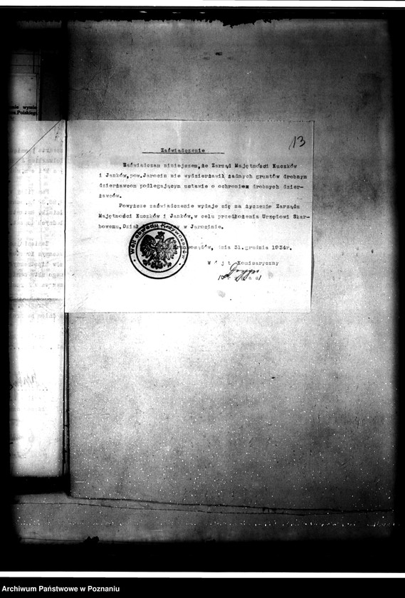 image.from.unit.number "Parcelacja prywatna majątku Kuczków powiatu jarocińskiego - folwark Janków"