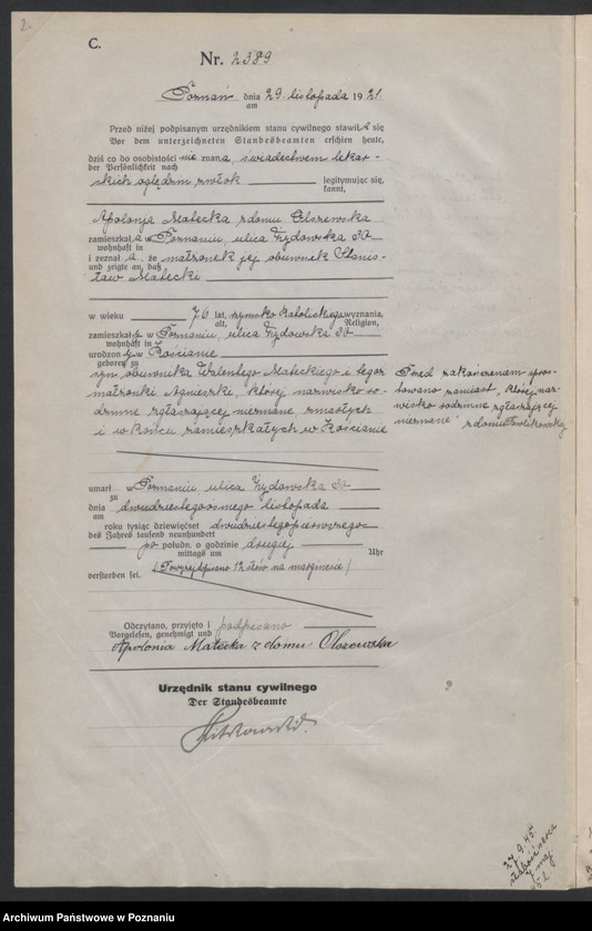 Obraz 4 z jednostki "Księga miejscowa zgonów tom V [Rejestr główny zgonów]"