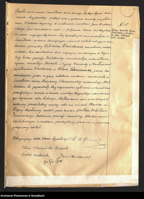 Obraz 17 z jednostki "Akty małżeństw 1935"