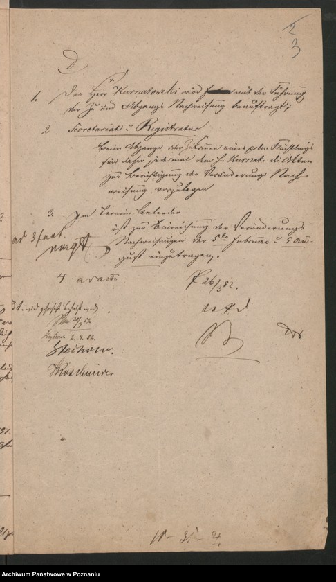 Obraz 6 z jednostki "A. betr. die verschiedenen Korrespondenzen wegen Ausweisung der polnischen Überläufer sowie auch die dem Herrn Ober Präsidenten bezüglich dieser Individuen einzureichenden Veränderungs-Nachweisungen"