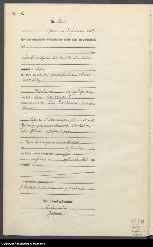 Obraz 18 z jednostki "Księga miejscowa zgonów tom I [Rejestr główny zgonów]"