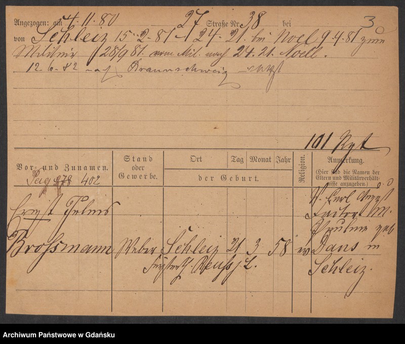 image.from.unit.number "Karty meldunkowe: Bross - Brünnert"