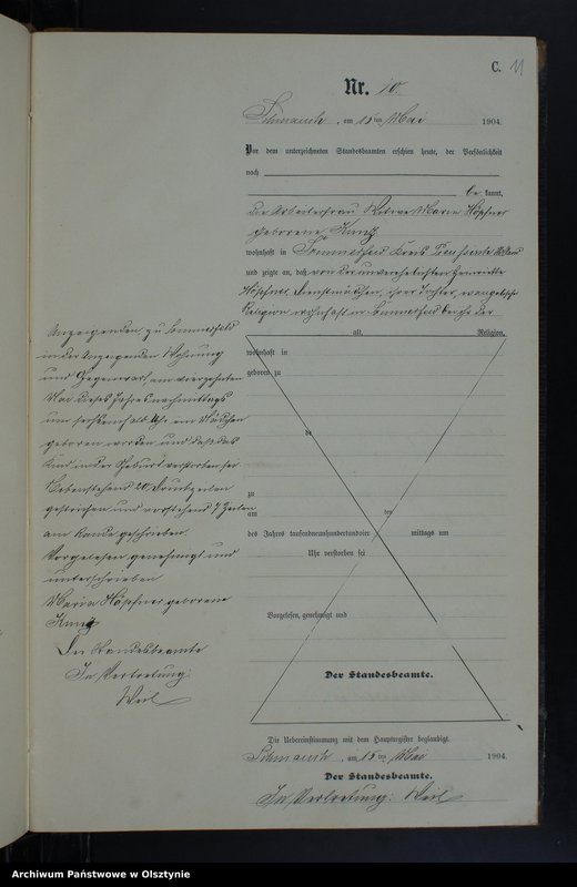 image.from.unit.number "Sterbe-Neben-Register Nr 1 - 27"