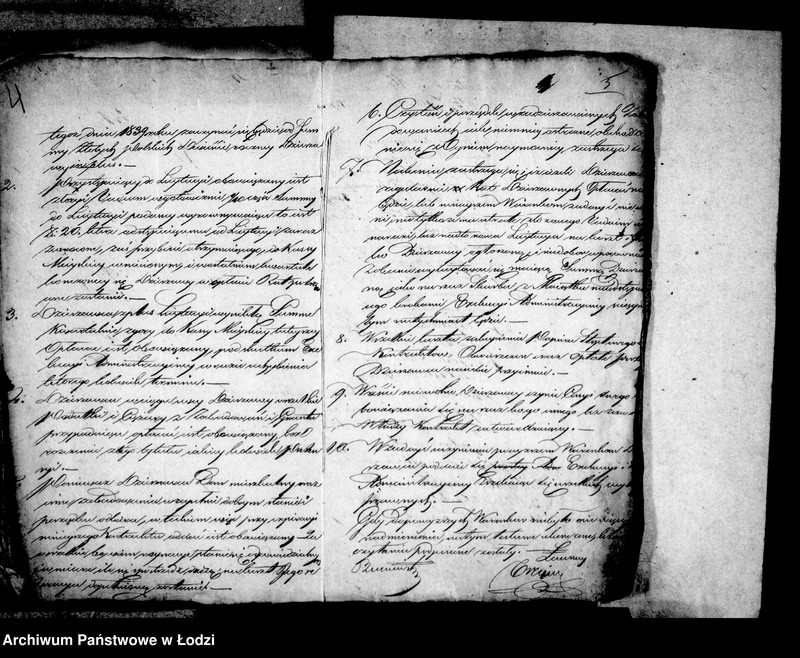 Obraz 8 z jednostki "Akta ławnika czynnego osady fabrycznej Łódki tyczące się udzielanej przez rząd pożyczki tkaczom i prządkom"