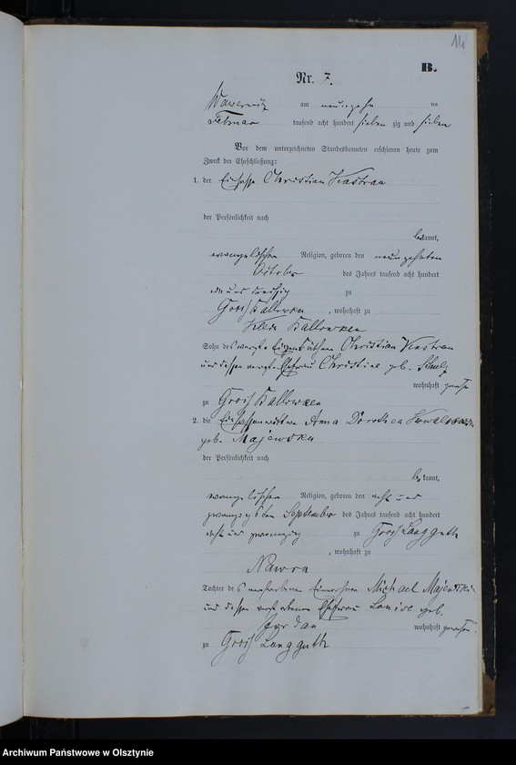 image.from.unit.number "Heiraths-Neben-Register Nr 1 - 20"