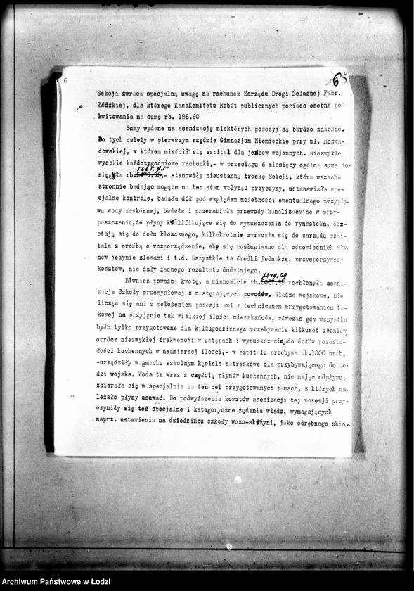 Obraz 9 z jednostki "Sprawozdanie Sekcji Asenizacyjnej po dz. 30 VI 1915"