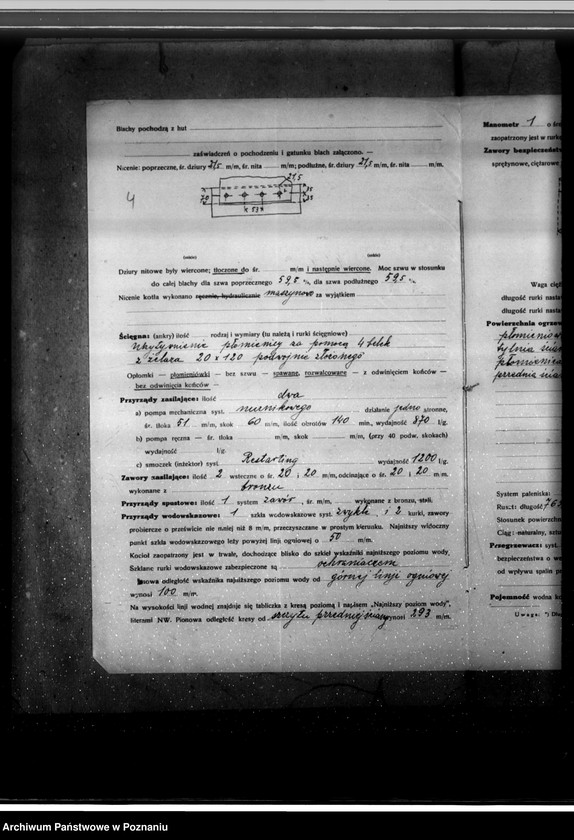 Obraz 8 z jednostki "Huta Szkła Ujście pow. chodzieski kocioł nr fabryczny 4216 kocioł nr woj. 6210"