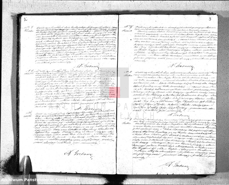 Obraz 4 z jednostki "Duplikat ksiąg metrycznych Parafij Ewangelickiey Suwałki za rok 1843."