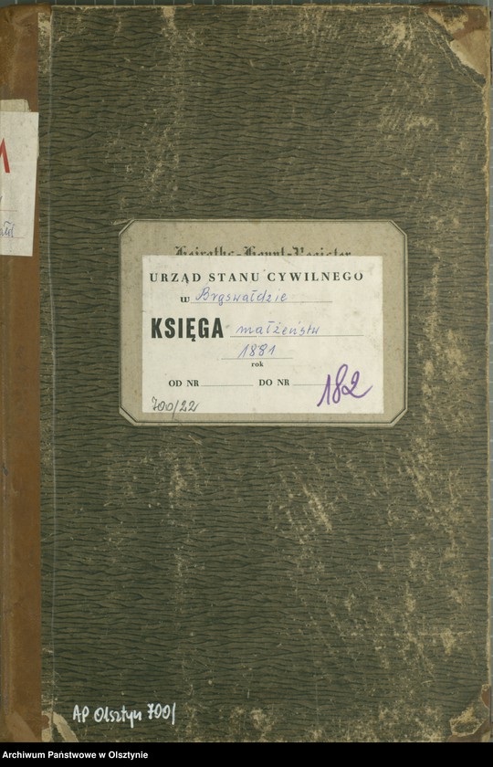 image.from.unit.number "Heiraths-Haupt-Register Nr 1 - 16"