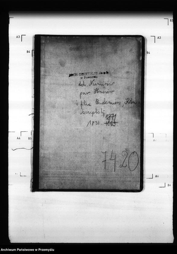 Obraz 4 z jednostki "[Kopie ksiąg metrykalnych parafii Hruszów z filiami Budomierz, Kłonice, Szczepłoty (dekanat Niemirów)]"