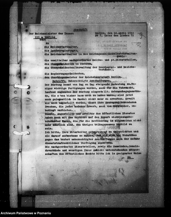 Obraz 17 z jednostki "Zarządzenia w sprawach personalnych"