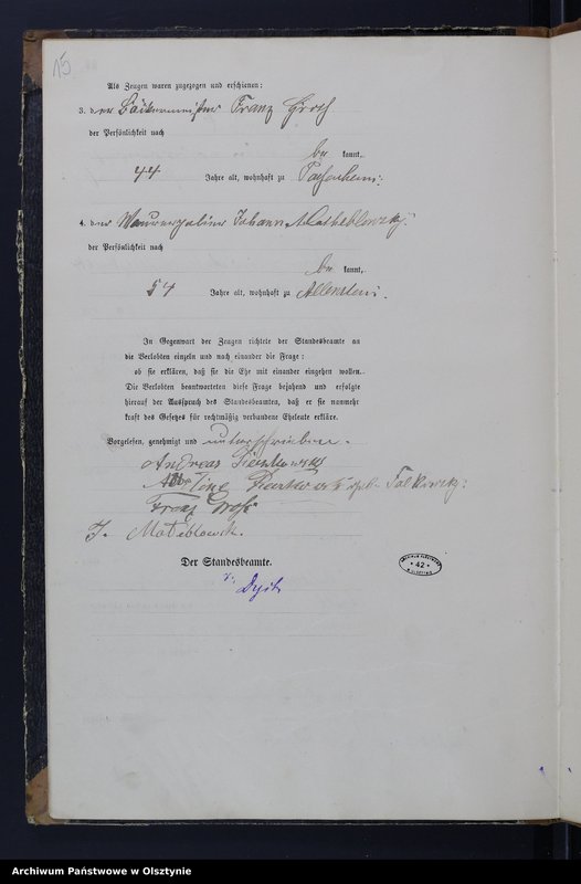 image.from.unit.number "Heiraths-Haupt-Register Nr 1 - 20"