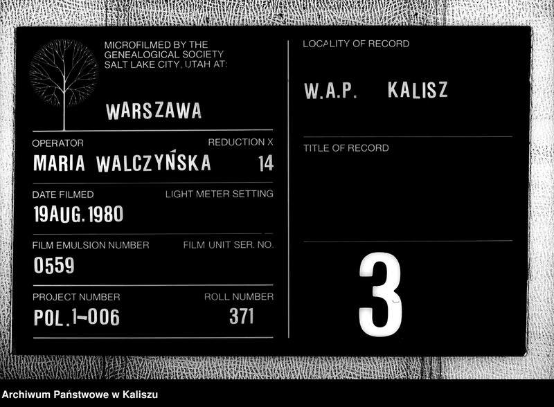 Obraz 1 z jednostki "[Księga zgonów]"