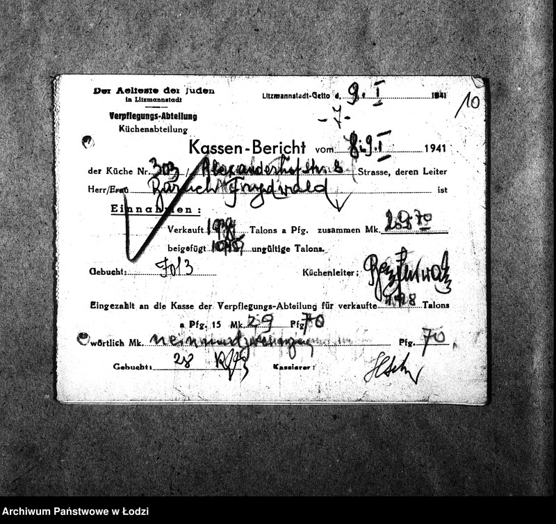 Obraz 13 z jednostki "[Kuchnia nr 303, ul. Limanowskiego 8. Kuchnia, ul. Limanowskigo 22. Kuchnia nr 305, ul. Limanowskiego 26. Kuchnia nr 341, ul. Limanowskiego 28. Działalność kuchni, personel, konsumenci, kontrole]"