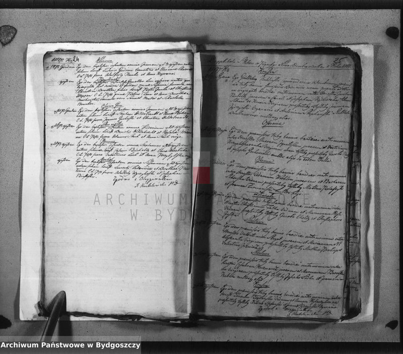 image.from.team "Akta metrykalne parafii rzymskokatolickiej w Dąbrówce Nowej, pow. Bydgoszcz"