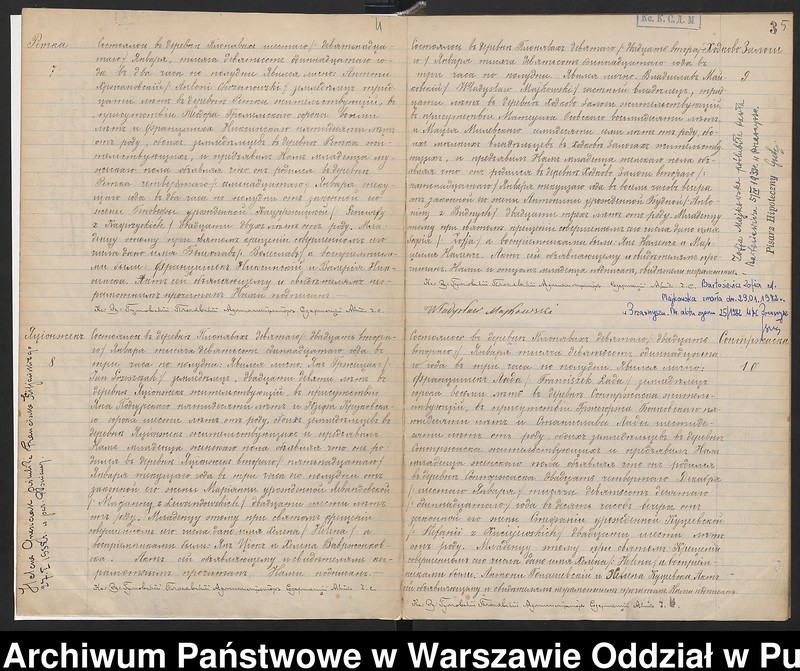 image.from.unit.number "Akta urodzeń, małżeństw i zgonów"