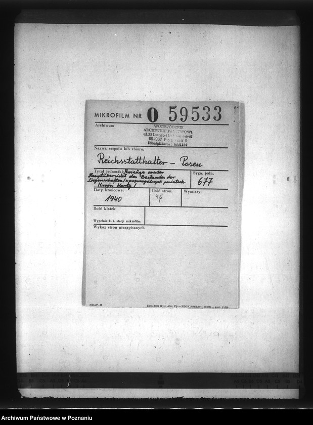 Obraz 2 z jednostki "Auszüge ausder Hauptübersicht des Bestandes der Liegenschaften (w poszczególnych powiatach Kraju Warty)"