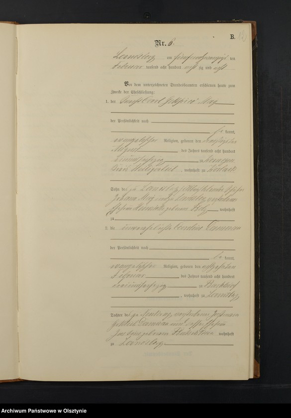 image.from.unit.number "Heiraths-Neben-Register Nr 1 - 20"