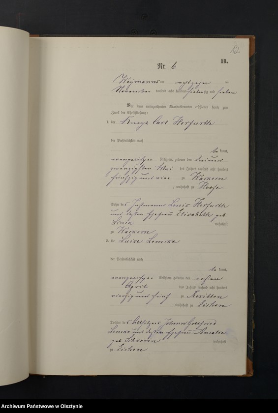 image.from.unit.number "Heiraths-Neben-Register Nr 1 - 8"
