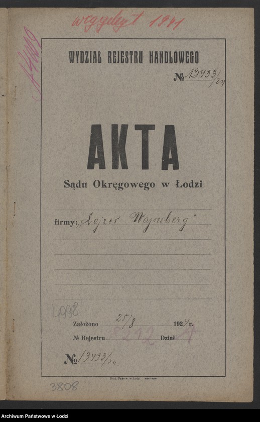 Obraz 2 z jednostki "Lejzer Wajnsberg- sprzedaż towarów spożywczych"