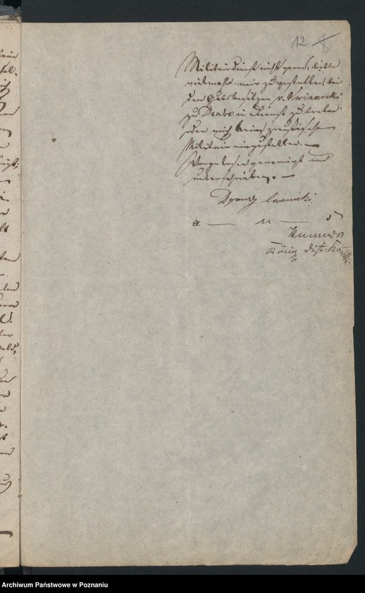 Obraz 16 z jednostki "A. betr. Dionisius von Chramiecki aus Lubicz"