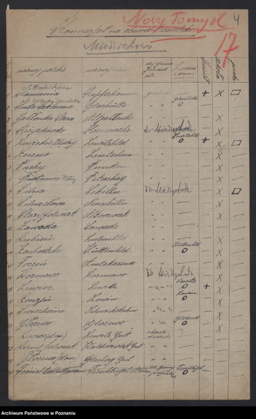 Obraz 6 z jednostki "[Materiały dotyczące spisu miejscowości powiatu nowotomyskiego]"