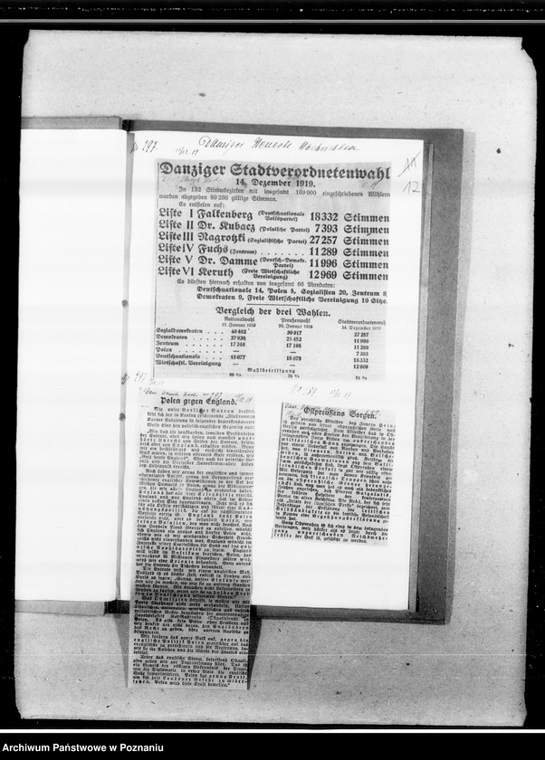 Obraz 17 z jednostki "Sprawa wolnego miasta Gdańska [wycinki prasowe z gazety "Danziger Neueste Nachrichten"]"