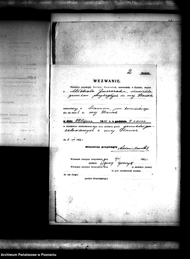 Obraz 5 z jednostki "Ustalenie granic rozparcelowanych części majątku Sławsk powiatu konińskiego"