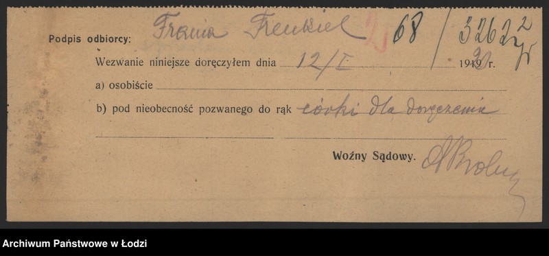 Obraz 4 z jednostki "Moszek Leib Frenkel- sprzedaż chustek i manufaktury"