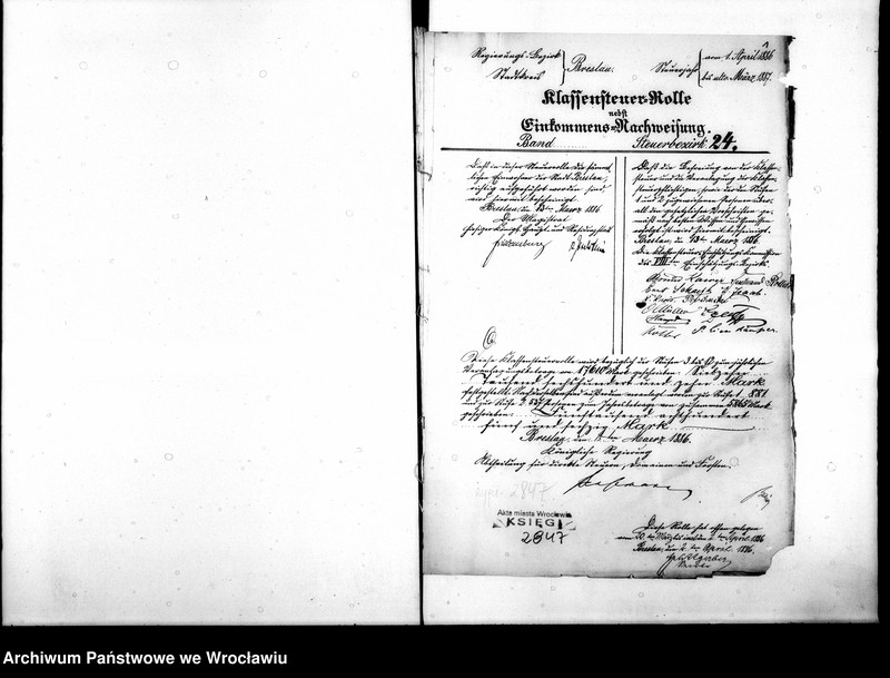 image.from.unit.number "Klassensteuerrolle nebst Eikommens - Nachweisung"