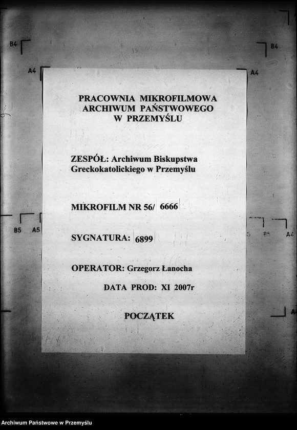 Obraz 1 z jednostki "[Kopie ksiąg metrykalnych parafii Gładyszów z filią Wirchnia (dekanat Gorlice)]"