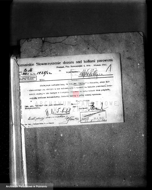 Obraz 5 z jednostki "/Zatwierdzenie projektu budowy i urządzenia spichlerza przy młynie parowym, F-my W. Hasiński w Gostyniu/"