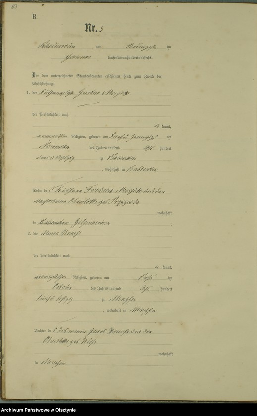 image.from.unit.number "Heiraths-Haupt-Register Nr 1 - 25"