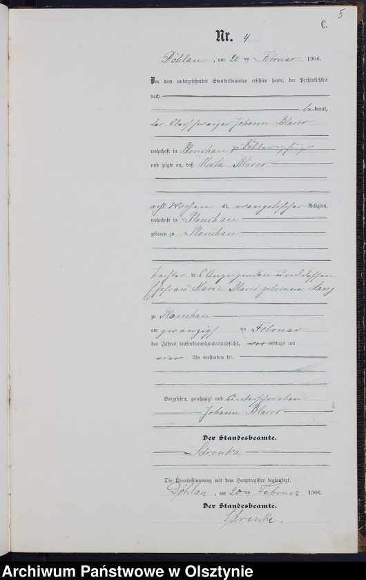 image.from.unit.number "Sterbe-Neben-Register Nr 1 - 26"