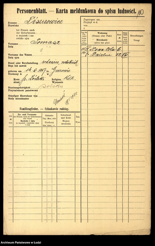 image.from.unit.number "[Spis ludności Łodzi] Fiszerman - Flaszek"