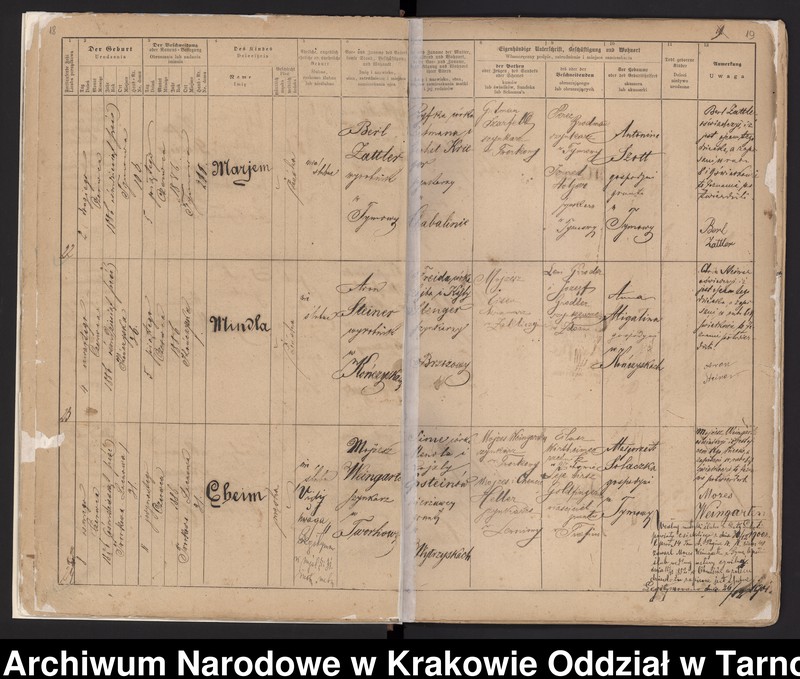 Obraz 13 z jednostki "Księga urodzeń"
