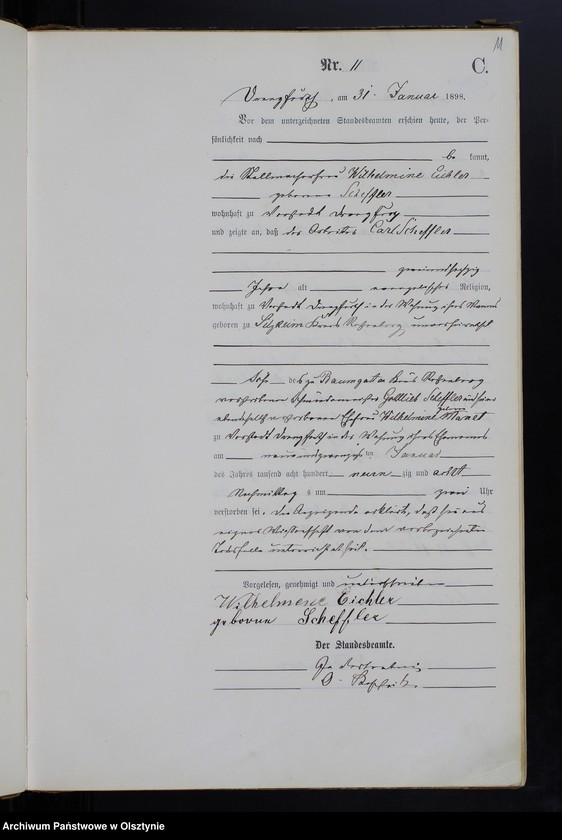 image.from.unit.number "Sterbe-Haupt-Register Nr 1 - 100"