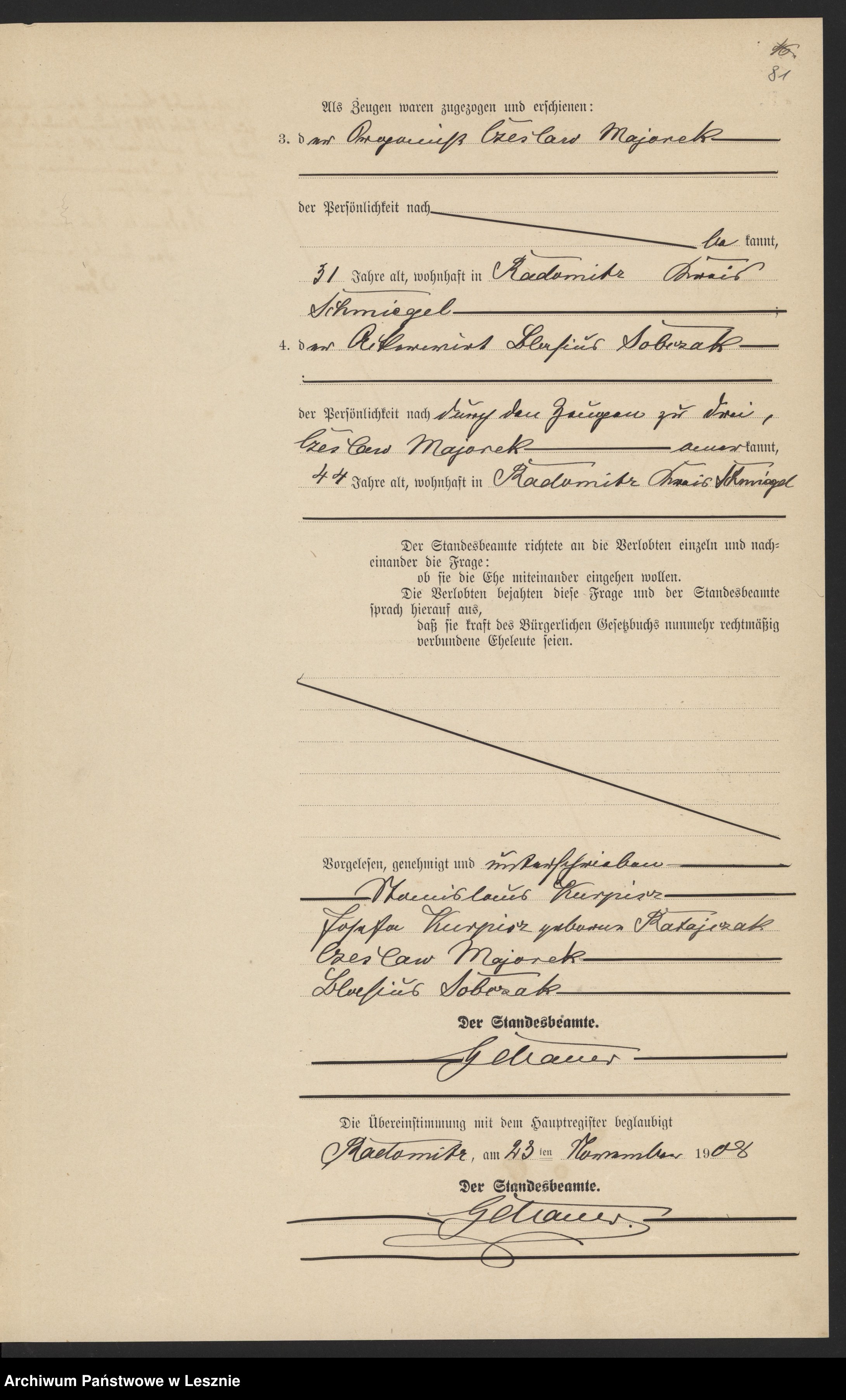 Skan z jednostki: [Księga małżeństw]