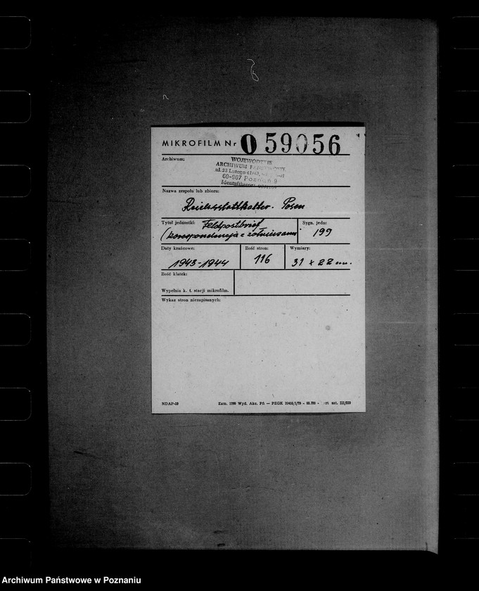 Obraz 2 z jednostki "Feldpostbrief (korespondencja z żołnierzami)"