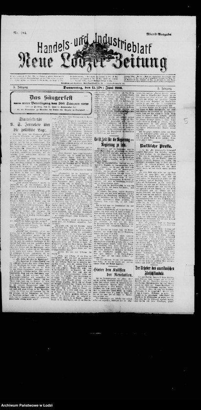 Obraz 8 z jednostki "Białostocki "Pogrom" 1906 r."