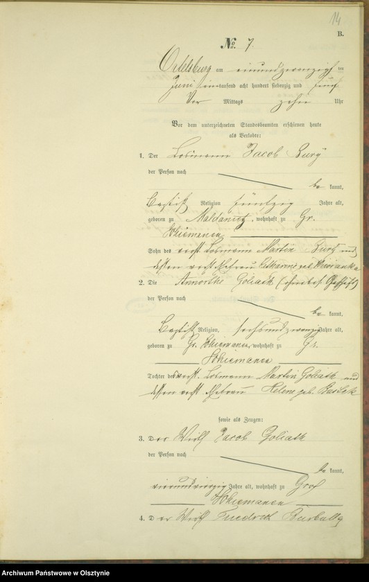 image.from.unit.number "Haupt-Heiraths-Register Nr 1 - 18"