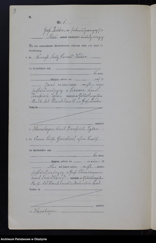 image.from.unit.number "Heiraths-Neben-Register Nr 1 - 16 [ Księga małżeństw - wtóropis ]"