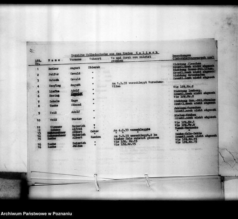 Obraz 16 z jednostki "Für die Ganselbstrerwaltung angefertigte Vermisstenlisten"