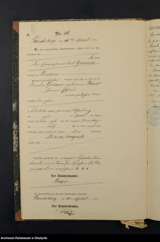 image.from.unit.number "Geburts-Neben-Register Nr 1 - 62"