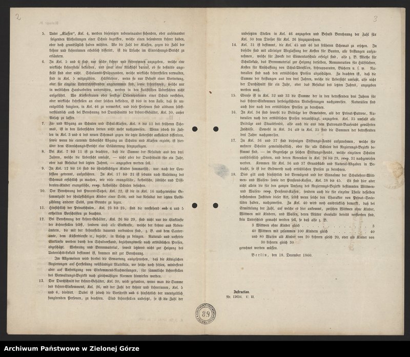 image.from.unit "[Sprawy szkolne między innymi instrukcja do przygotowania statystycznego przeglądu wiedzy szkolnej, informacja o nauczycielach i uczniach katolickiego gimnazjum w Głogowie, czynsze, gratyfikacje dla nauczycieli]"