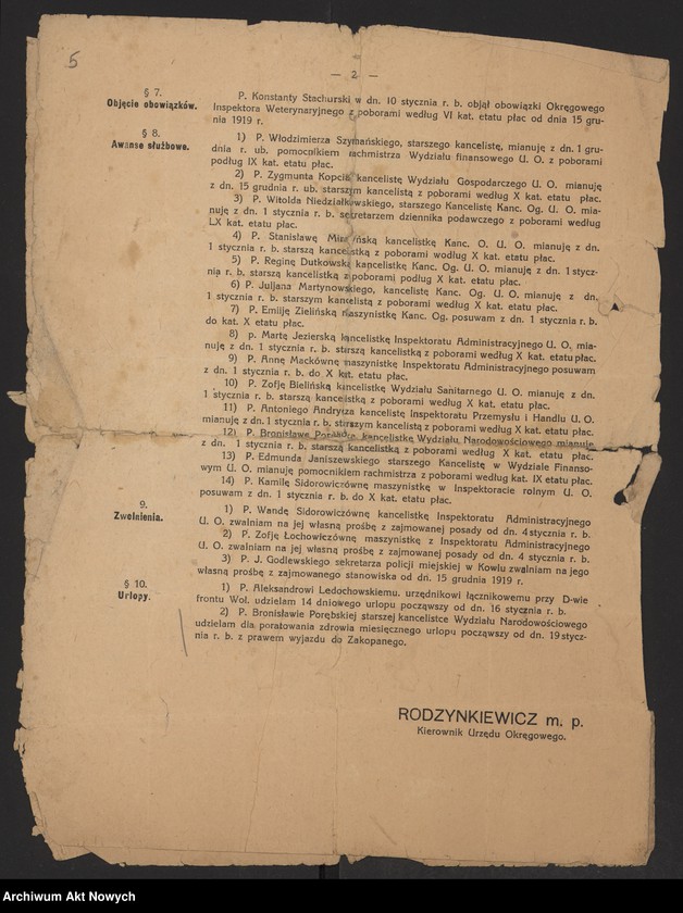 image.from.unit.number "Meldunki Inspektoratów Brzeskiego, Mińskiego, Wileńskiego przesyłane przez Zarząd Cywilny Ziem Wschodnich (Wydział Werbunkowy) do KCNP. Korespondencja ZCZW (Wydział Narodowościowy), z charakterystyką stosunków na pograniczu litewskim. Rozkaz Naczelnika Okręgu Wołyńskiego ZCZW"