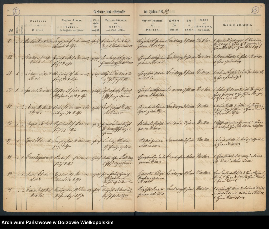 image.from.unit.number "Duplikate der Hauptkirche zu Landsberg an der Warthe (zawiera też księgę zgonów Konkordien Kirche z 1859 r.)"