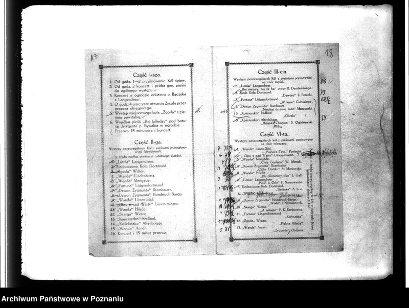 Obraz 19 z jednostki "Spisy kół i zarządów. Czasopisma "Naród"- kilka numerów. Sprawy organizacyjne i finansowe "Wiarus Polski""