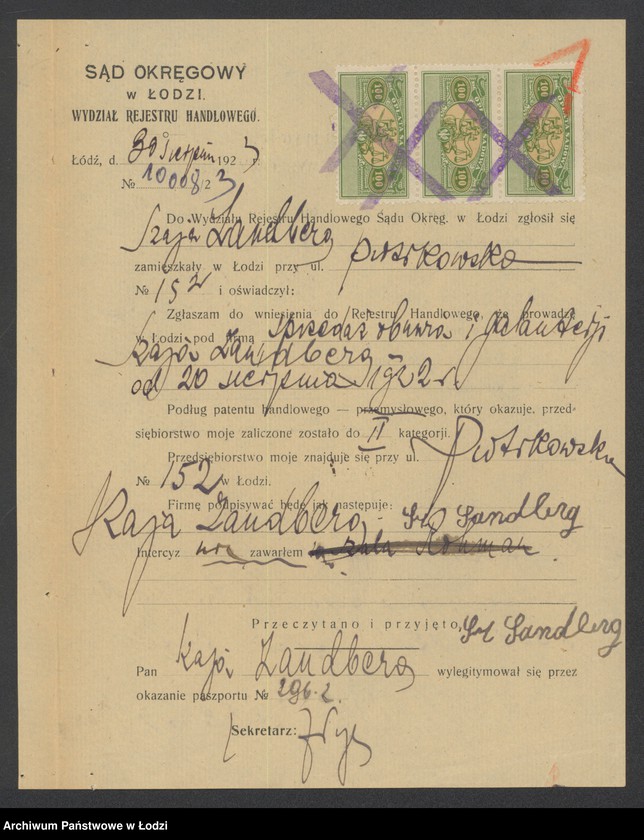 Obraz 3 z jednostki "Szaja Landberg- sprzedaż obuwia i galanteri"